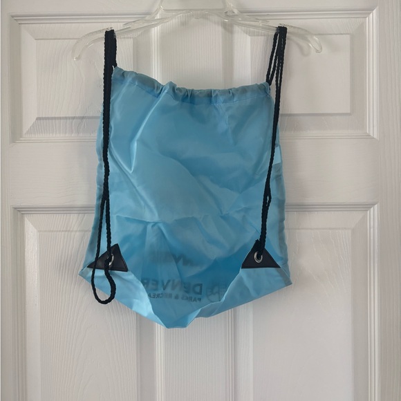 Light Blue Drawstring Backpack - Picture 4 of 5